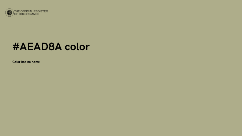#AEAD8A color image