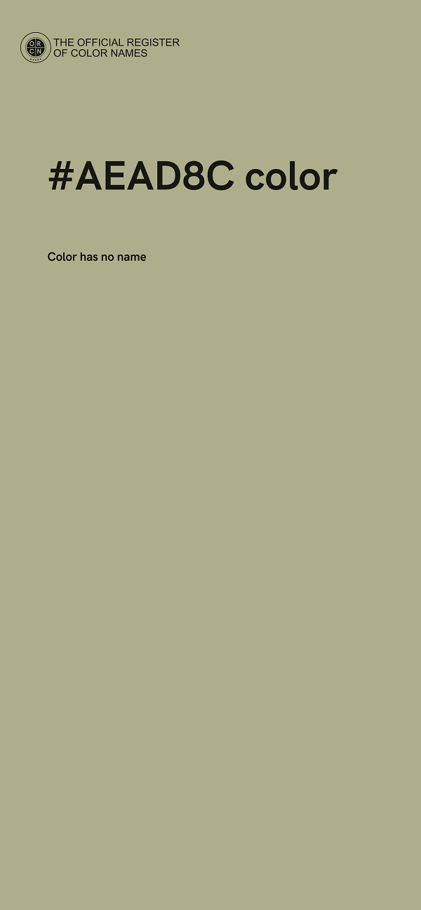 #AEAD8C color image