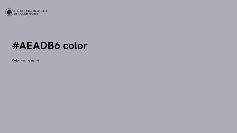 #AEADB6 color image