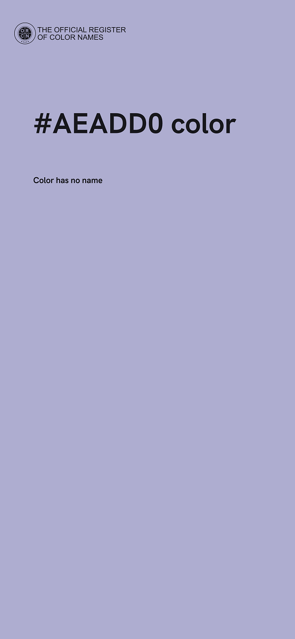 #AEADD0 color image