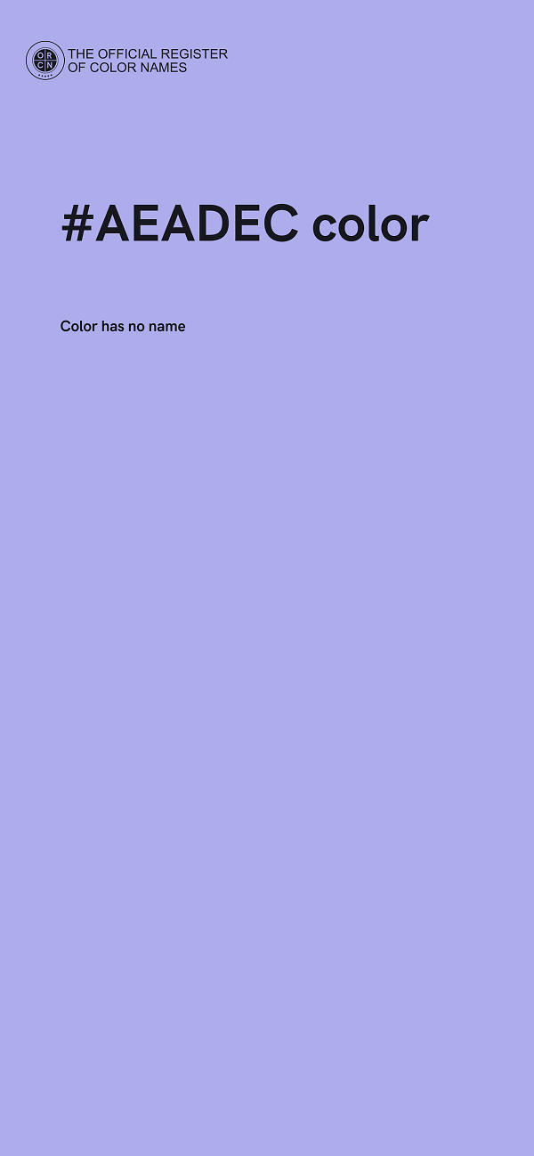 #AEADEC color image