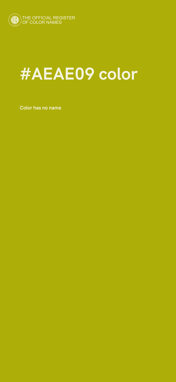 #AEAE09 color image