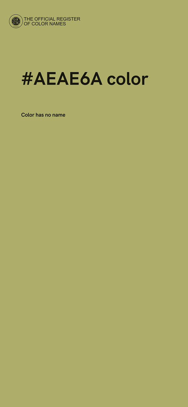 #AEAE6A color image