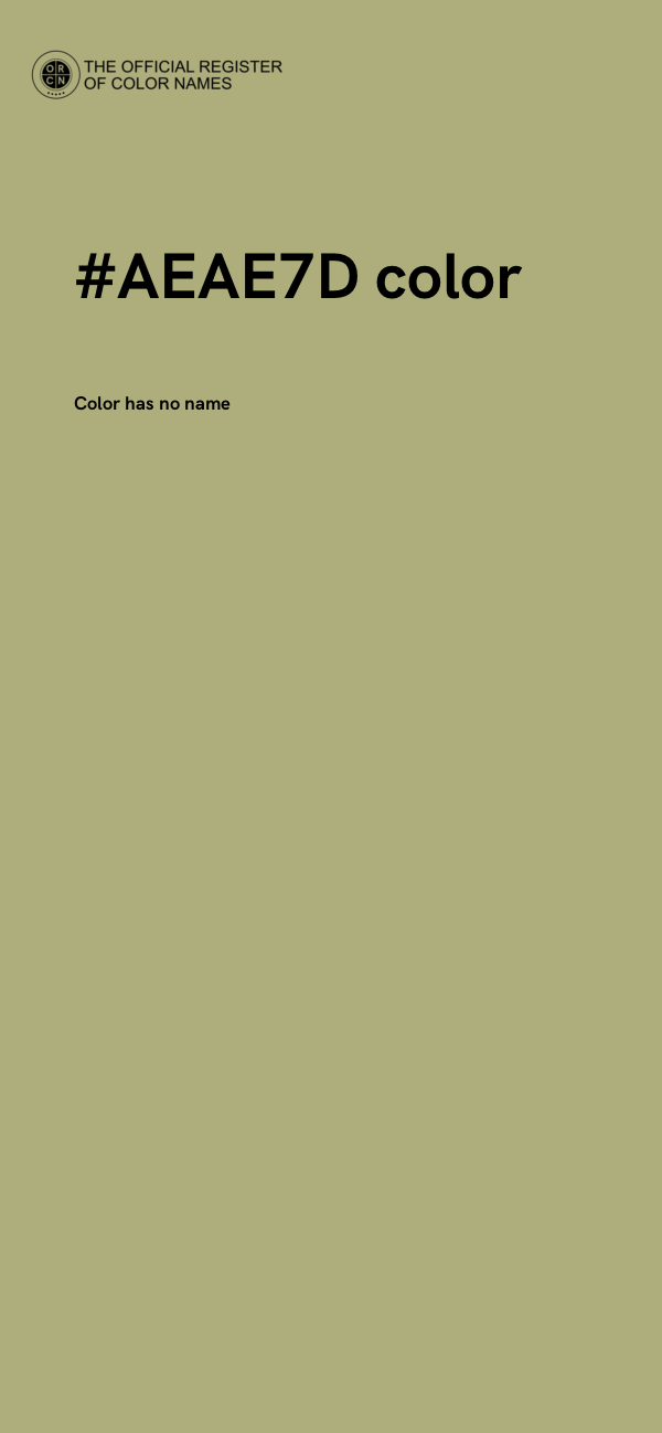 #AEAE7D color image