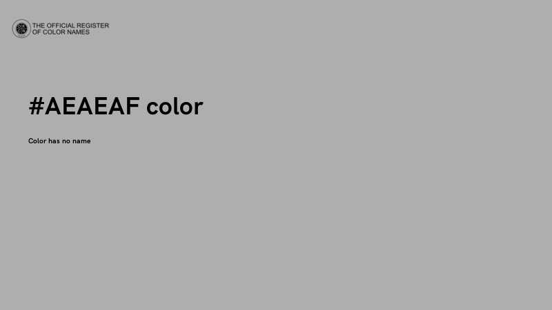 #AEAEAF color image