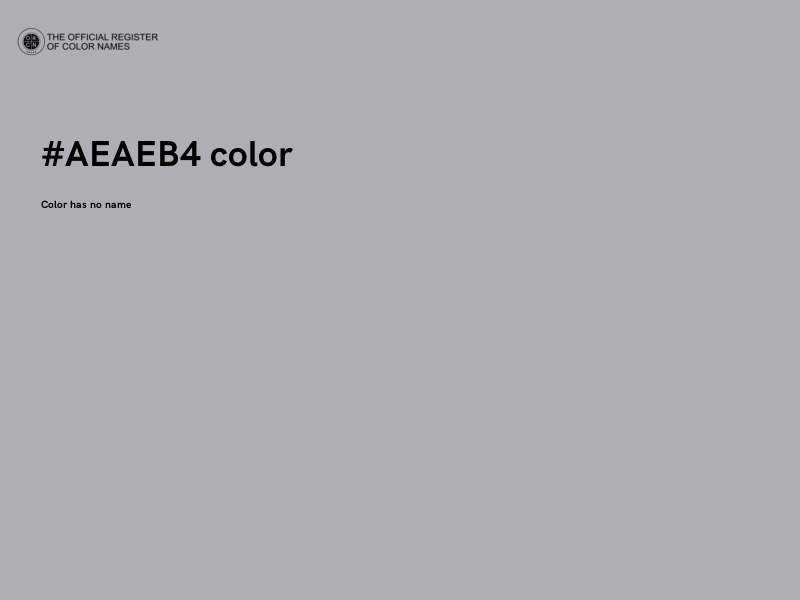 #AEAEB4 color image