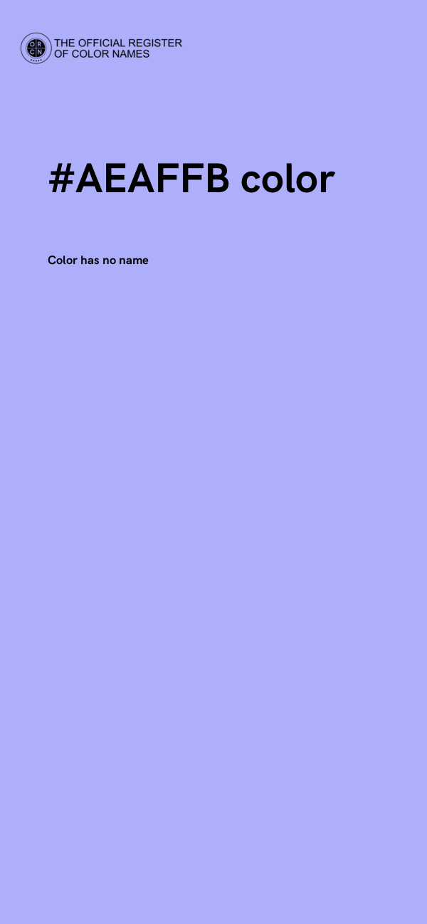#AEAFFB color image
