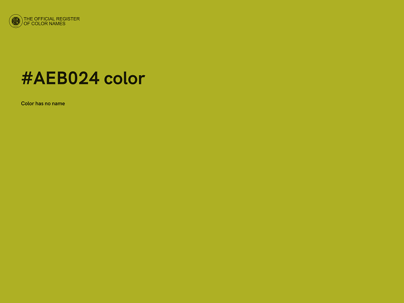 #AEB024 color image