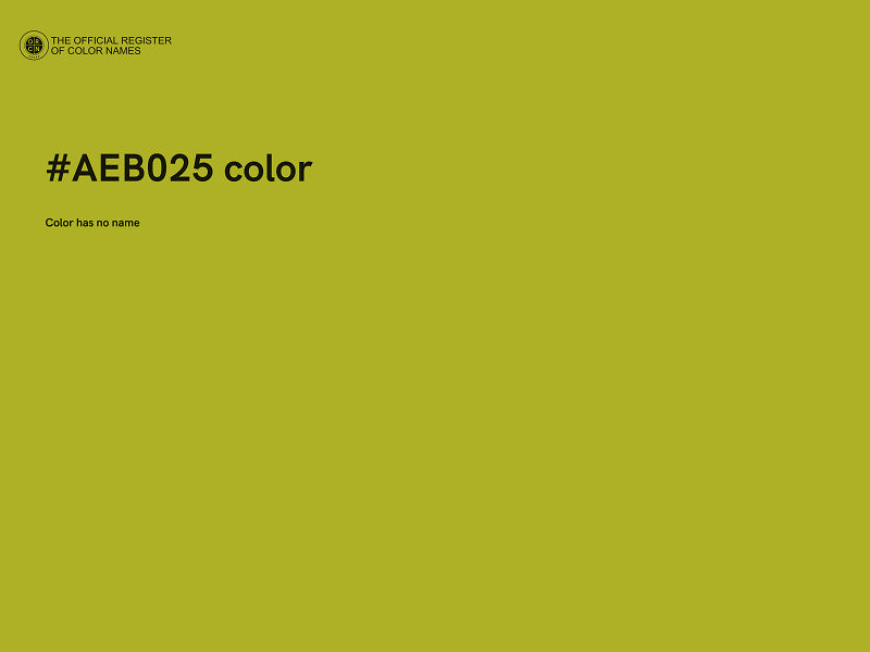 #AEB025 color image