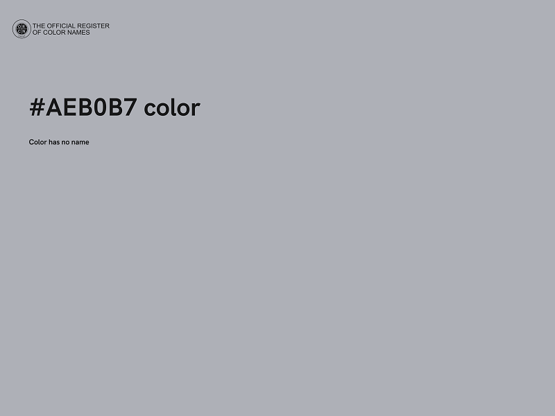 #AEB0B7 color image