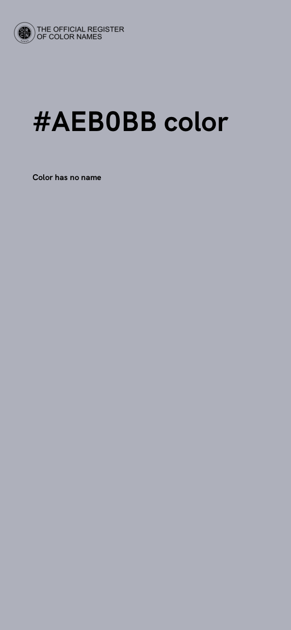 #AEB0BB color image