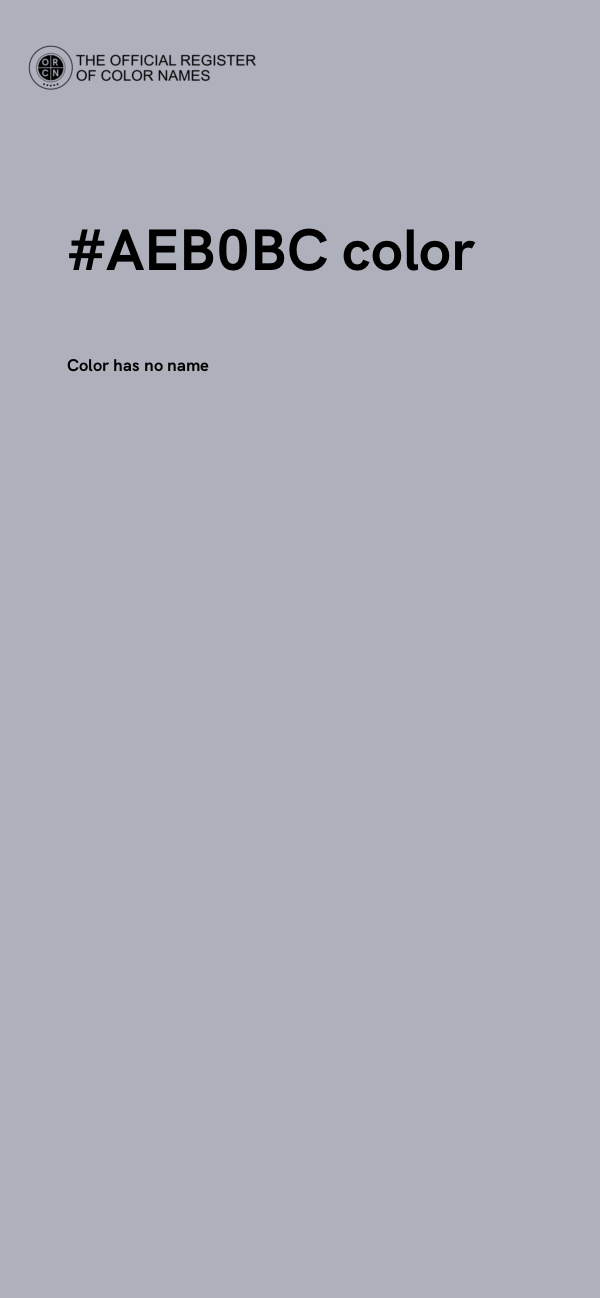 #AEB0BC color image