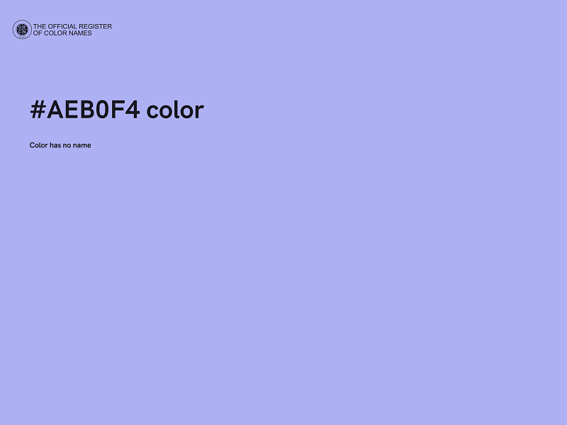 #AEB0F4 color image