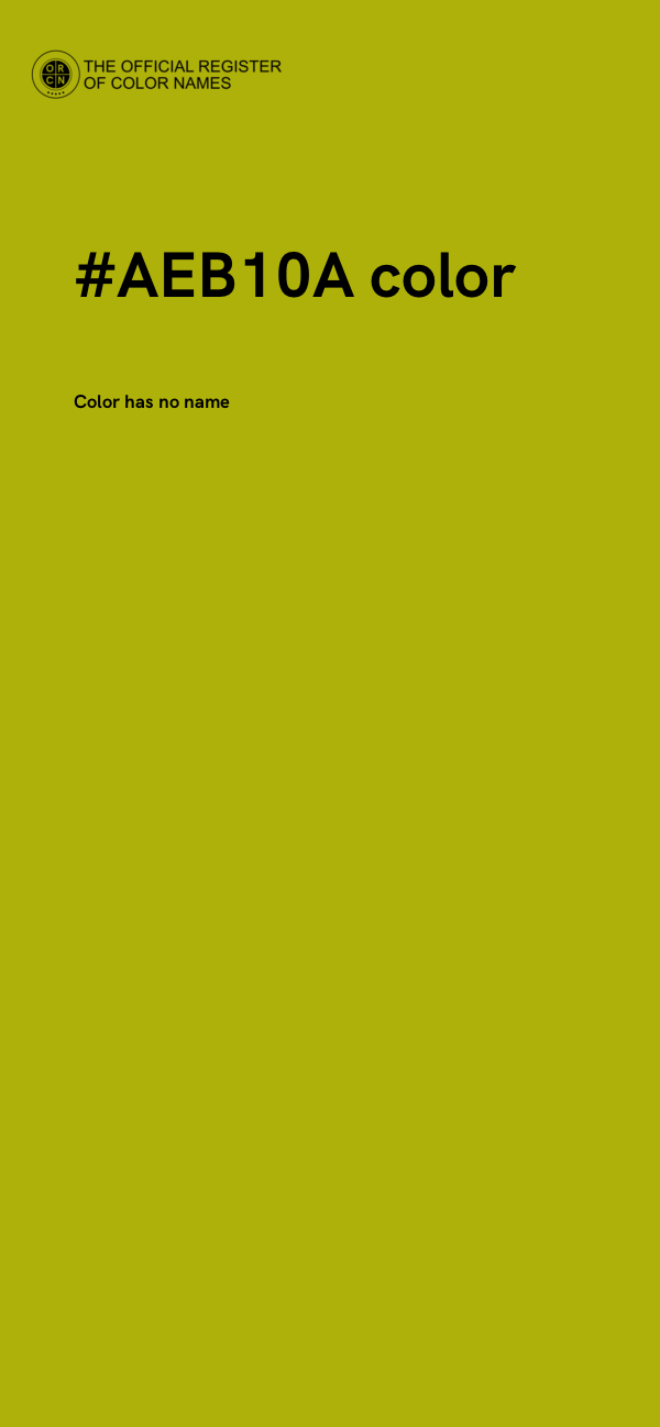 #AEB10A color image