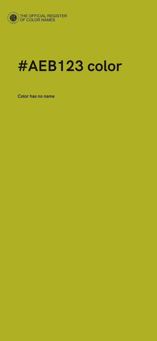 #AEB123 color image