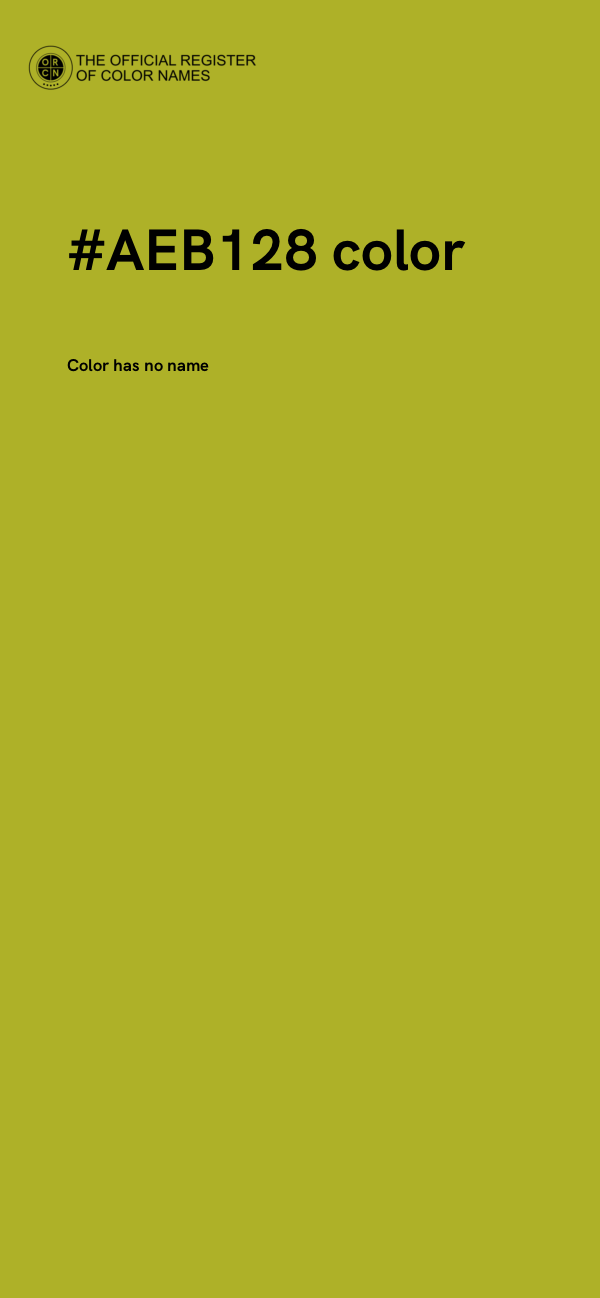 #AEB128 color image