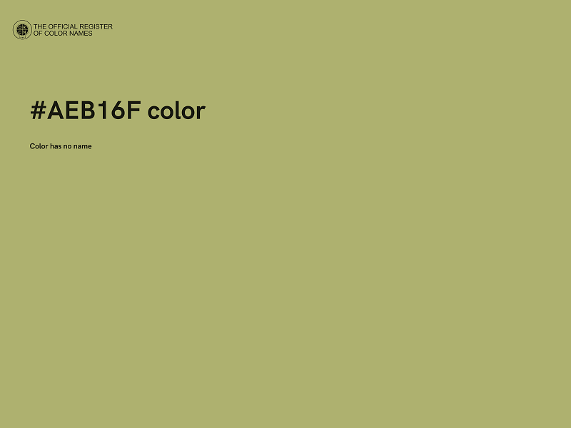 #AEB16F color image