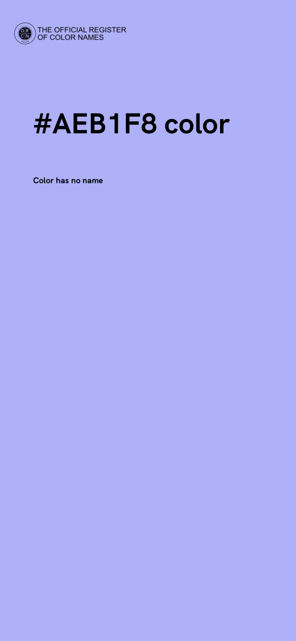 #AEB1F8 color image