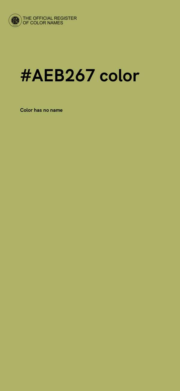 #AEB267 color image