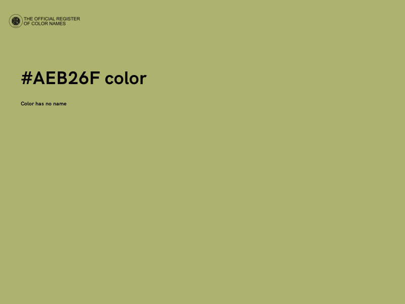 #AEB26F color image