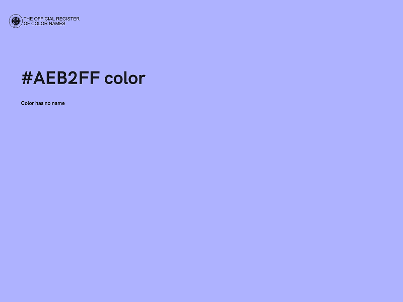 #AEB2FF color image