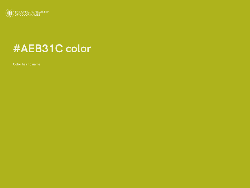 #AEB31C color image