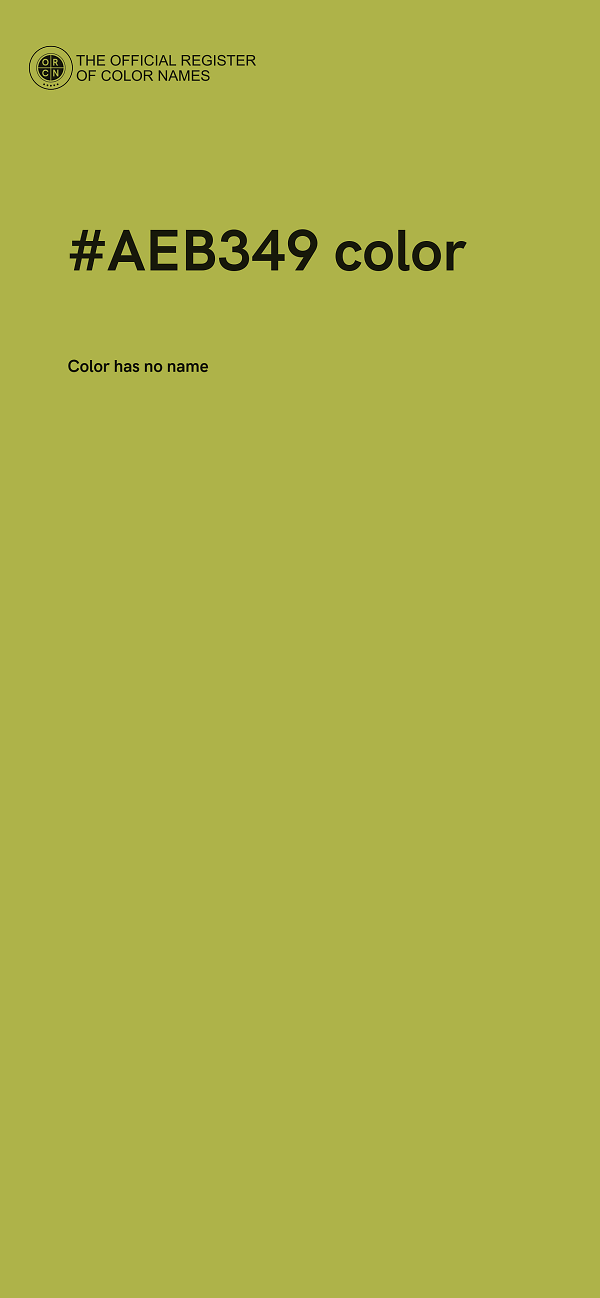 #AEB349 color image