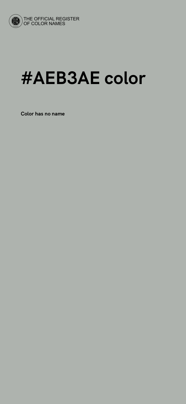 #AEB3AE color image
