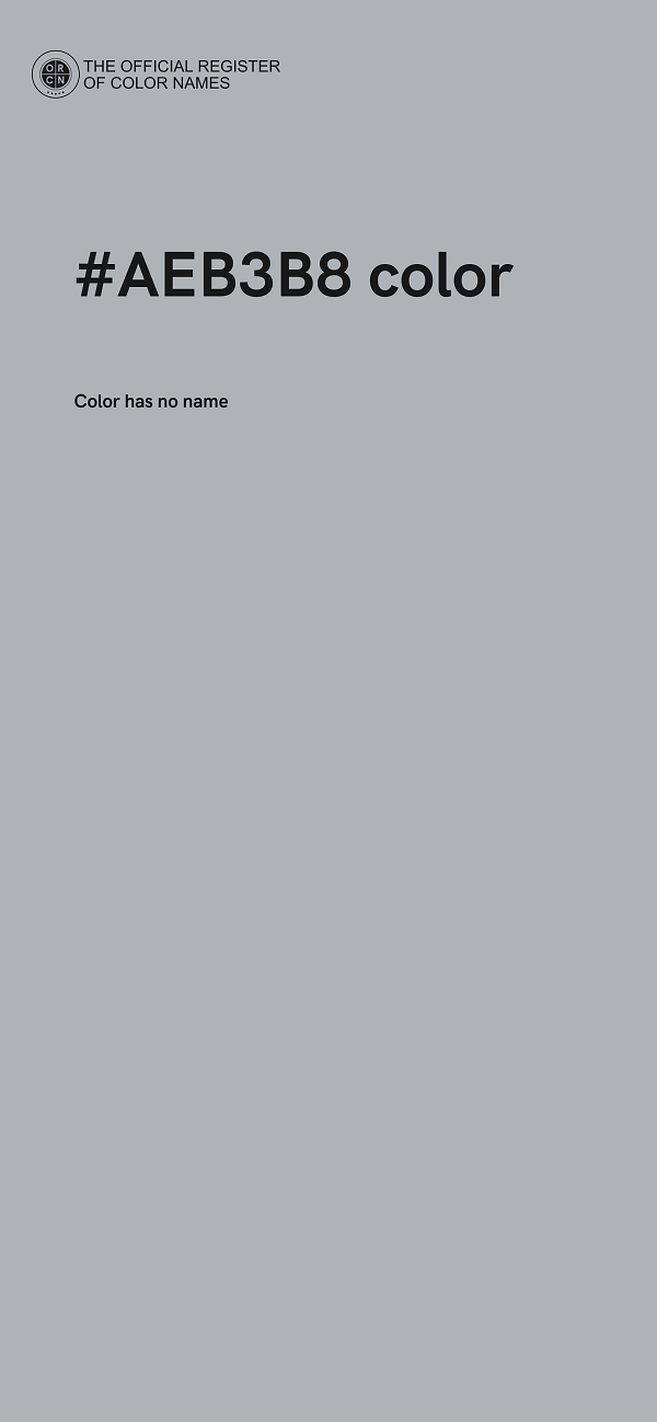 #AEB3B8 color image
