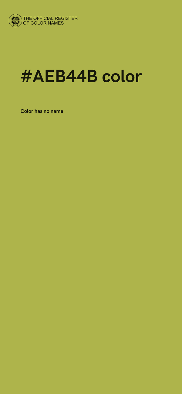 #AEB44B color image