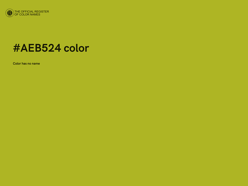 #AEB524 color image