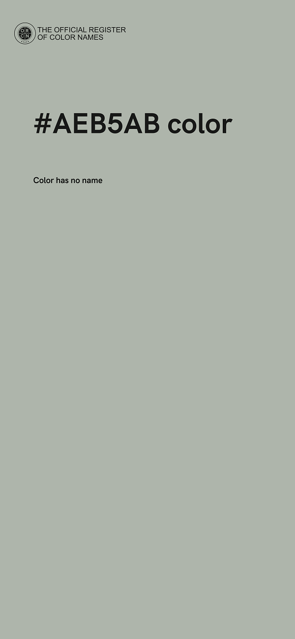 #AEB5AB color image