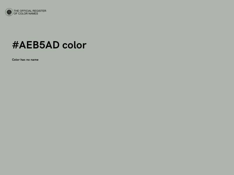 #AEB5AD color image