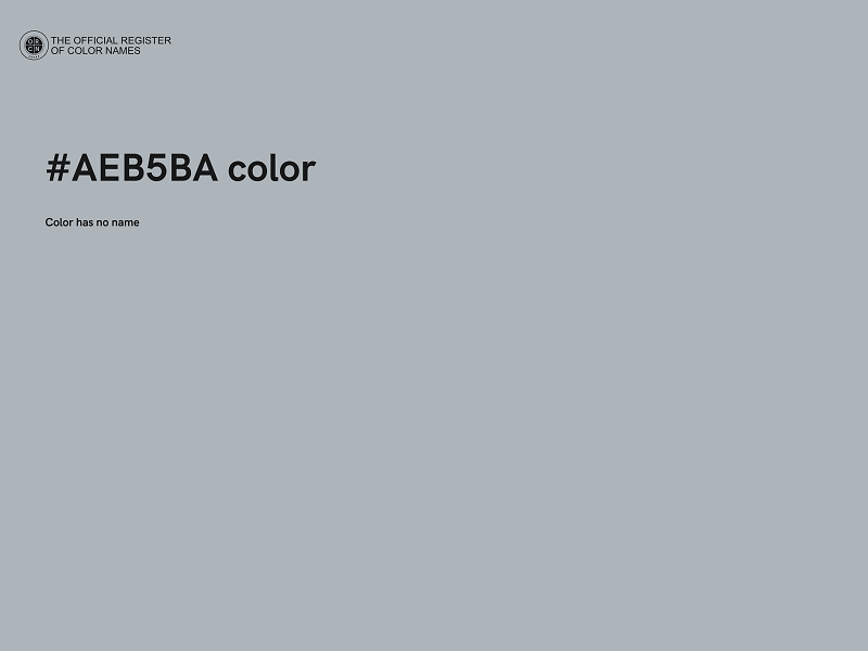 #AEB5BA color image