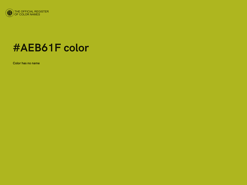 #AEB61F color image