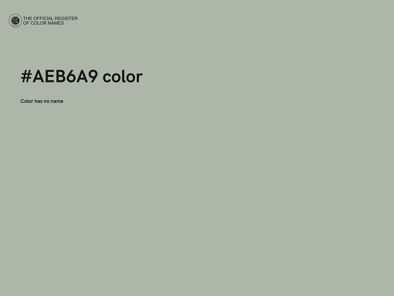 #AEB6A9 color image