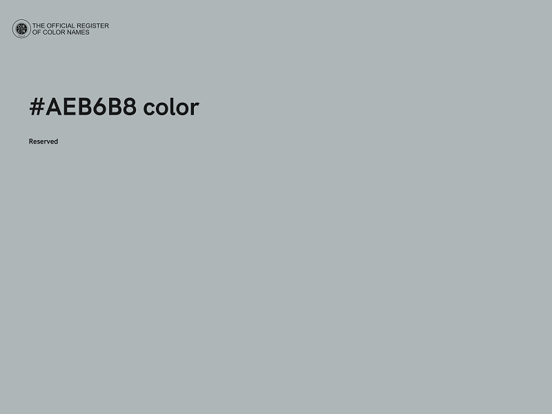 #AEB6B8 color image