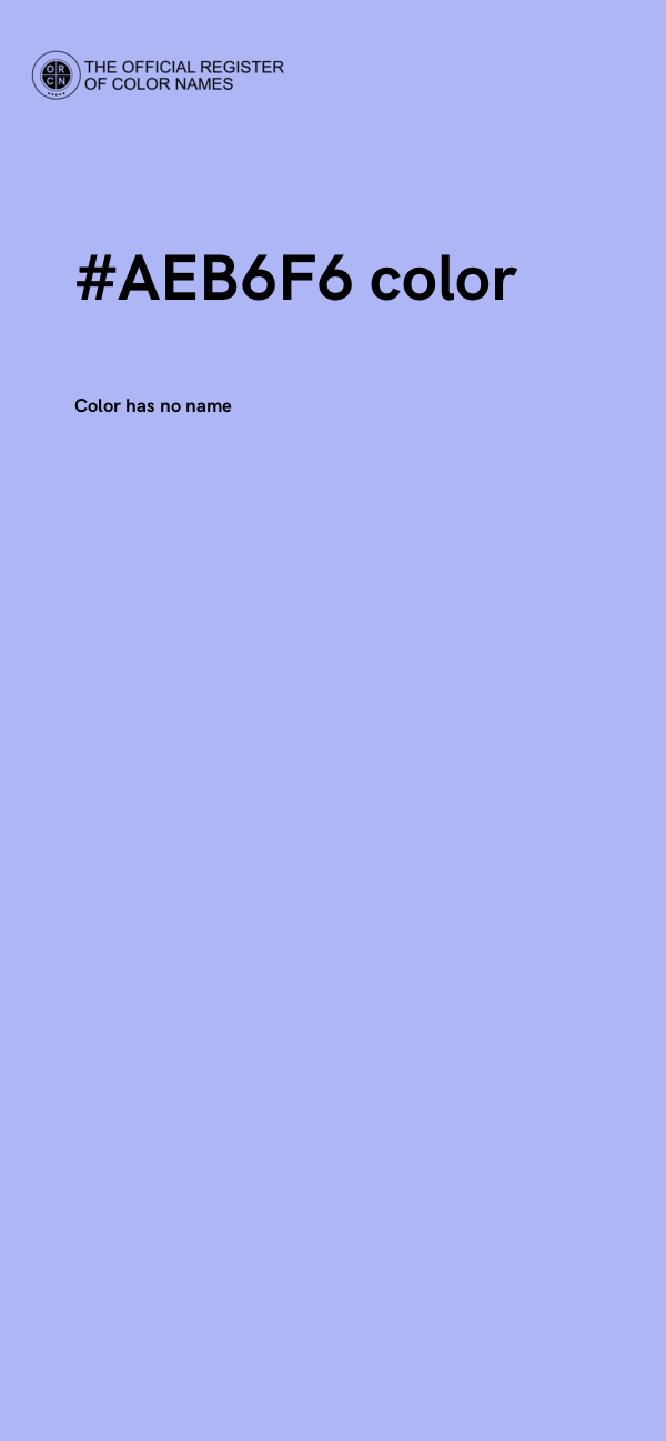 #AEB6F6 color image