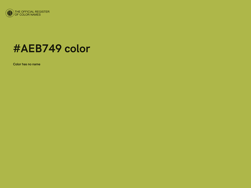 #AEB749 color image