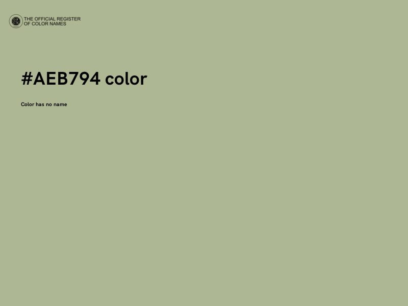 #AEB794 color image