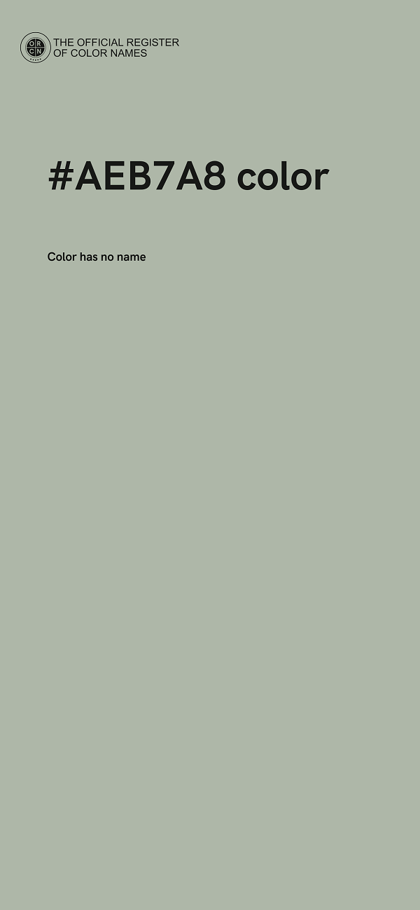 #AEB7A8 color image