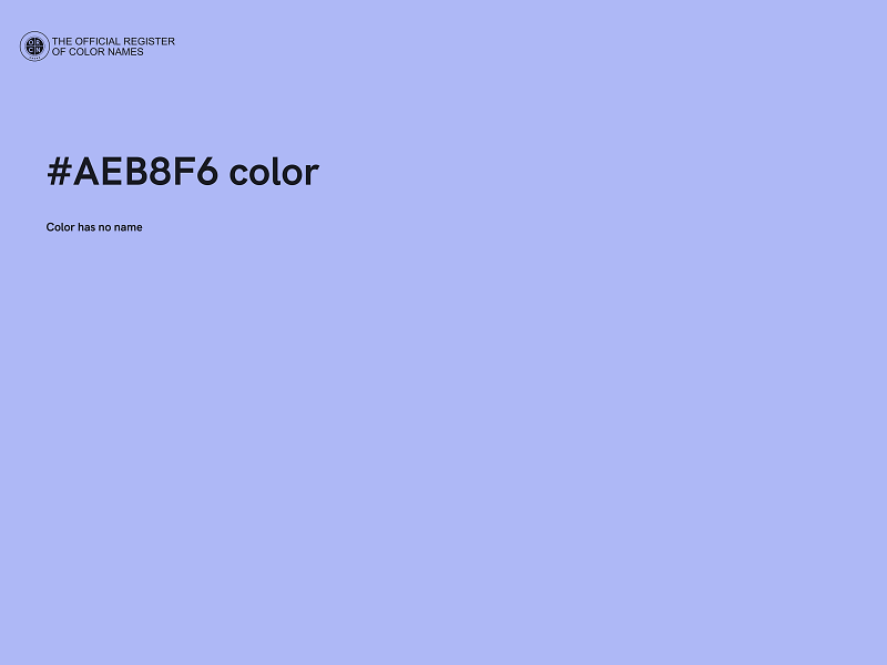 #AEB8F6 color image