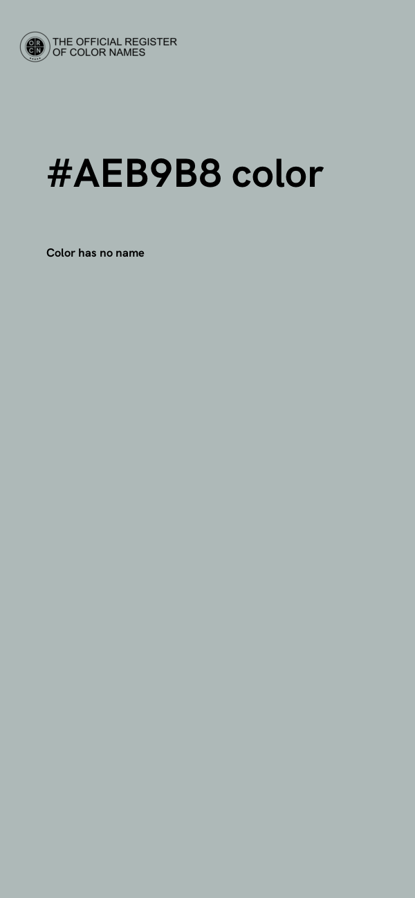 #AEB9B8 color image