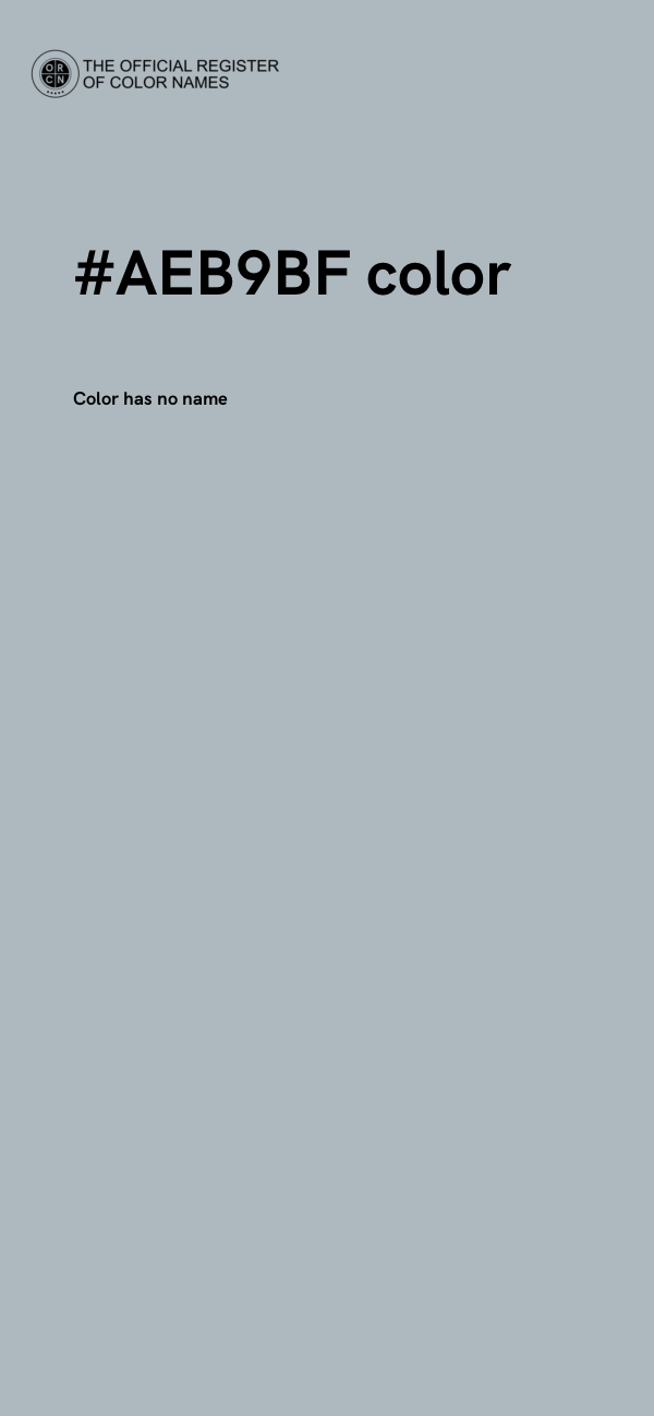 #AEB9BF color image