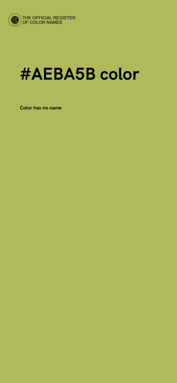 #AEBA5B color image
