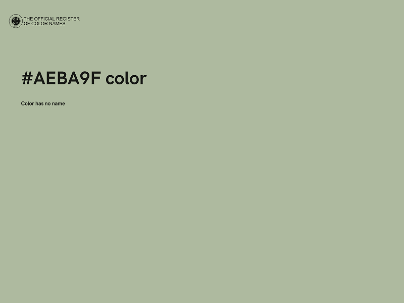 #AEBA9F color image