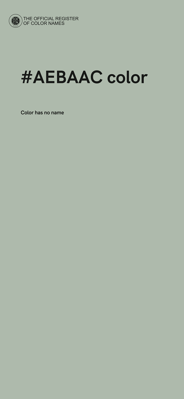 #AEBAAC color image