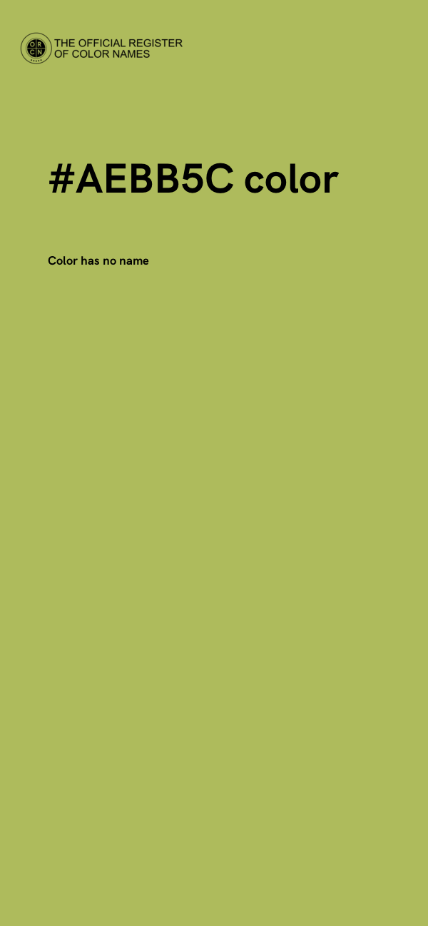 #AEBB5C color image