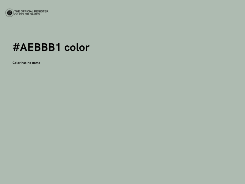 #AEBBB1 color image