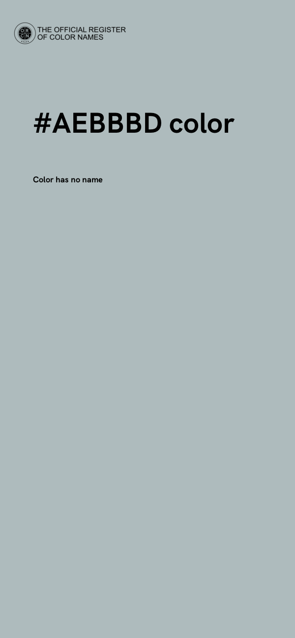 #AEBBBD color image